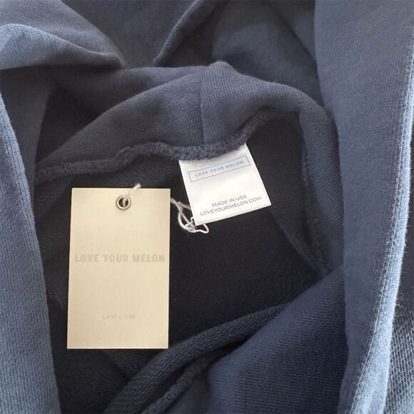 Love Your Melon Blue Hoodie Cozy Sweatshirt - Picture 6 of 9